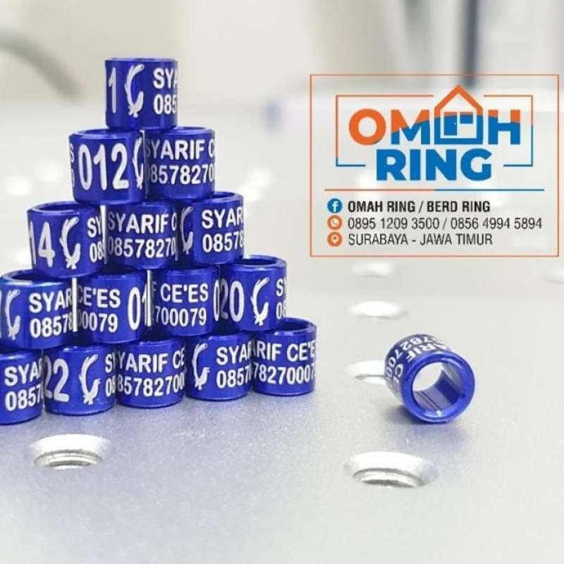 Jual New Ring Burung Std Logo Custom | Omah Ring | Murai/Kenari/Merpati
