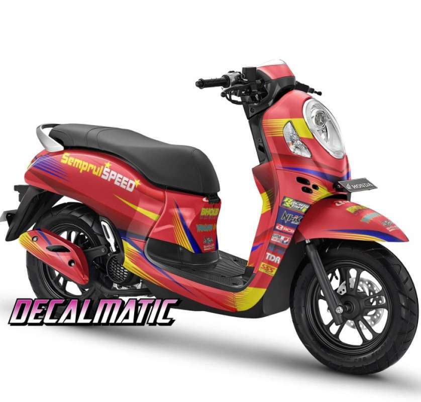 Jual Decal Full Body + Stiker Dashboard Scoopy Semua Type - Grafis ...