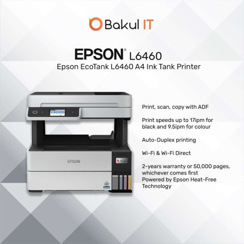 Printer Epson L6460 L 6460 L-6460 All in One ADF WIFI PIGMENT DUPLEX
