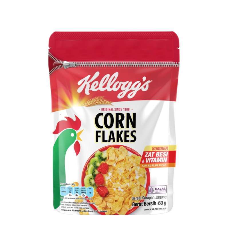 Promo KELLOGG'S Corn Flakes Pouch Sereal [60 g] Diskon 3% di Seller ...