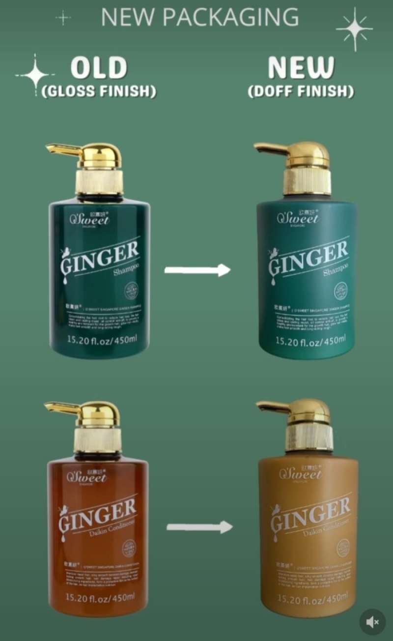 Jual O Sweet Singapore Ginger Series Package Shampoo & Conditioner ...
