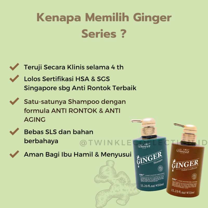 Jual O Sweet Singapore Ginger Series Package Shampoo & Conditioner ...