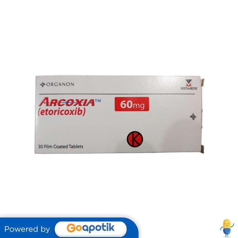 Jual ARCOXIA 60 MG BOX 30 TABLET di Seller Apotek Gratia Farma 3 ...