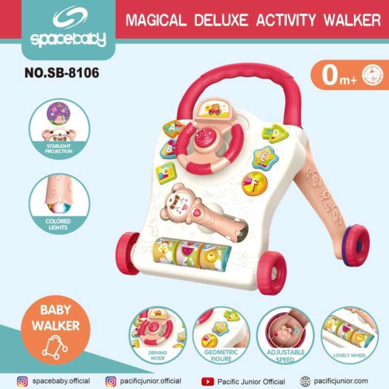 Promo Mainan Bayi Baby Walker Magical Deluxe Activity Walker Sb 8106