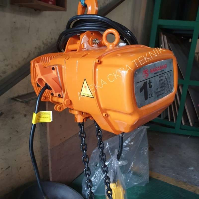 Promo Chain Hoist Electric 1 ton x 6 meter 380v NAGASAKI MADE IN JAPAN