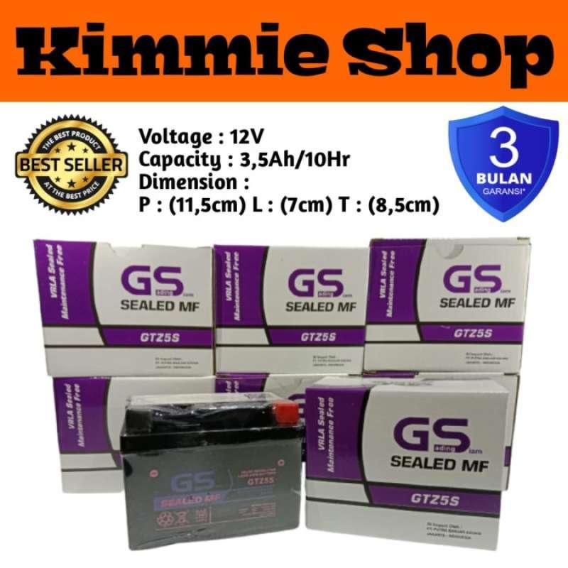 Promo Aki Motor Honda Cs-1 Blade 110 Absolute Revo Gs E Gtz5S Accu