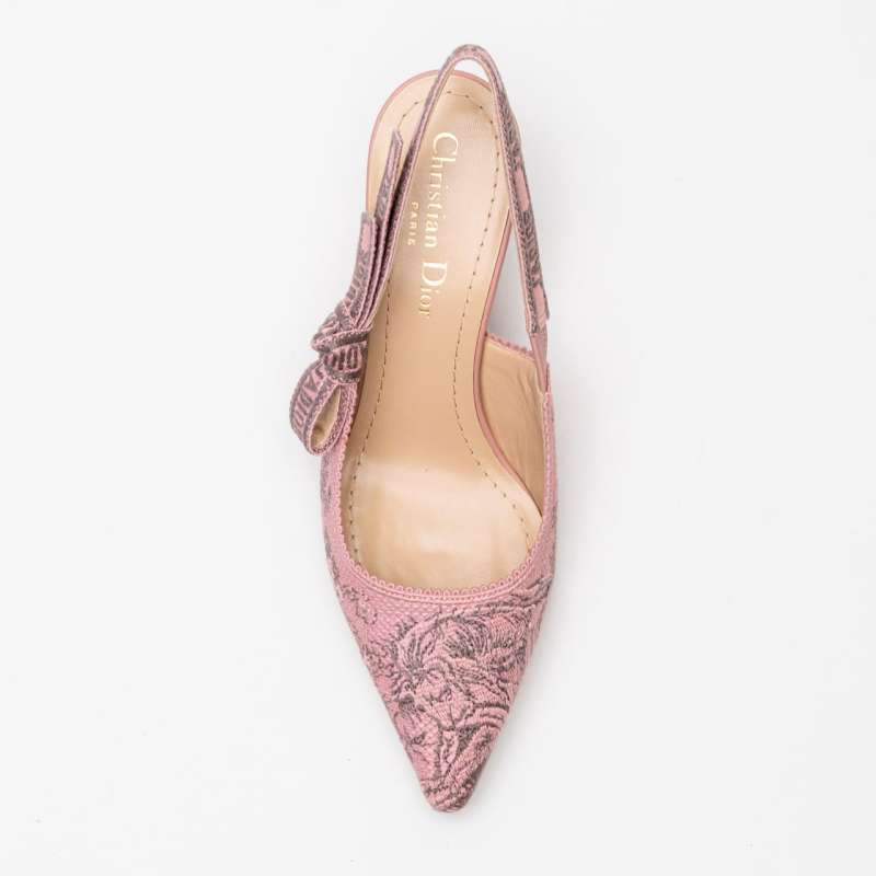 Jual Christian Dior Slingback Pump Heels Toile de Jouy Reverse