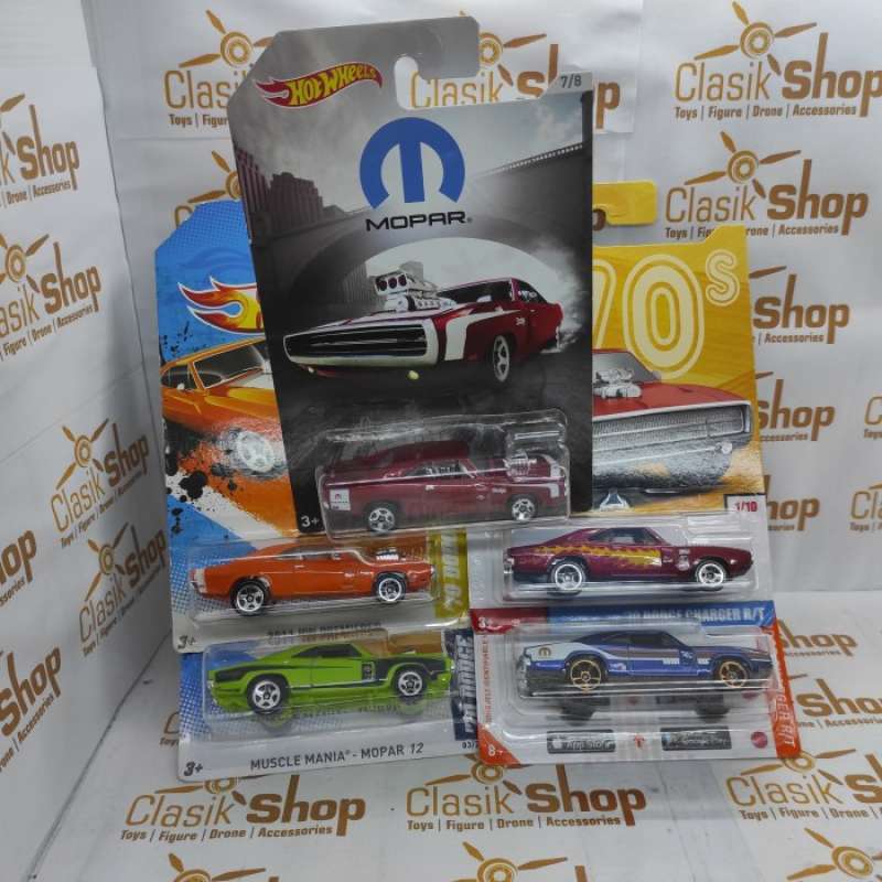 Promo HOT WHEELS 70 DODGE CHARGER R/T 5 varian warna dan jenis Diskon