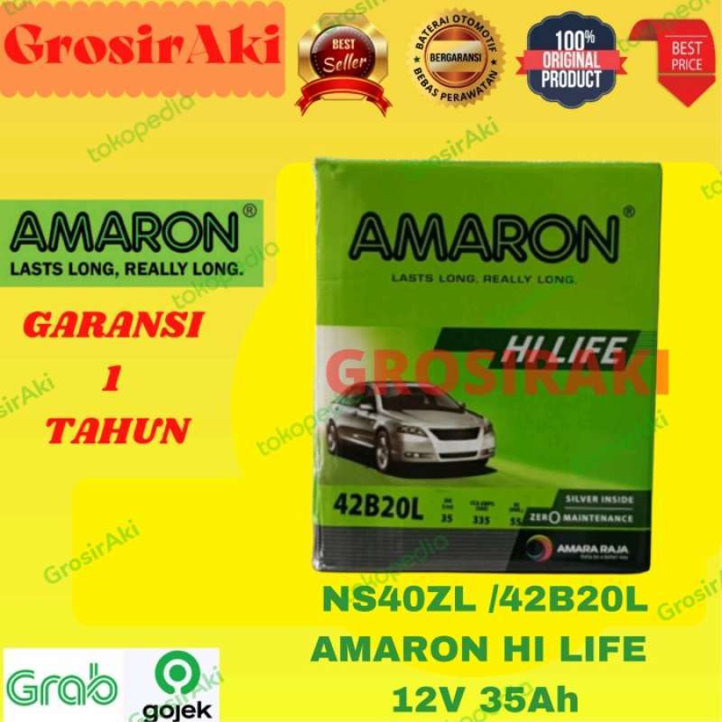 Jual AKI MOBIL SUZUKI KARIMUN WAGON NS40ZL 42B20L AMARON HI LIFE 12V