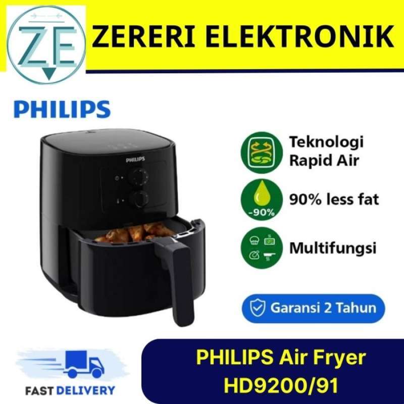 Promo Philips Air Fryer Hd9200/91 800 Low Watt 3000 Series Hd9200