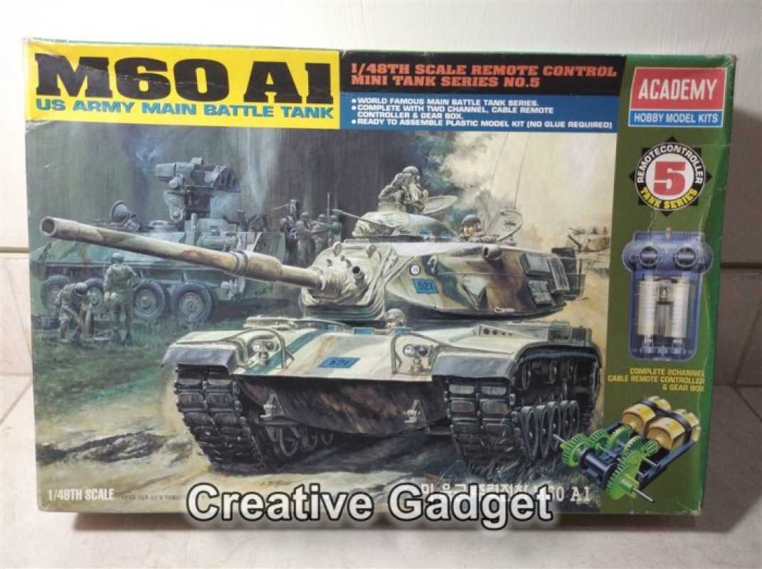 Promo US Tank M60 A1 Motorized Remote Control Model kit R/C Academy 1
