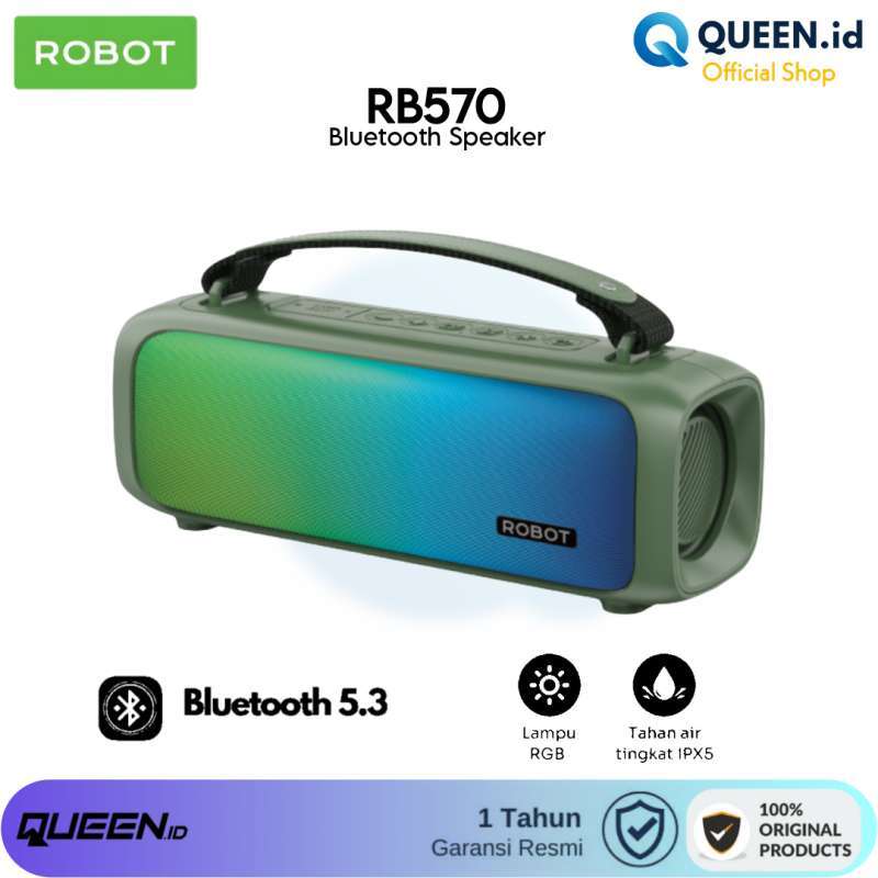 Robot Rb170 Jual ROBOT RB570 Portable Bluetooth Speaker 5.3 Bass Boost RGB Light ...