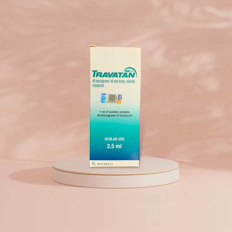 Jual TRAVATAN 40 micrograms / ml eye drops, solution travoprost 2.5 Ml ...