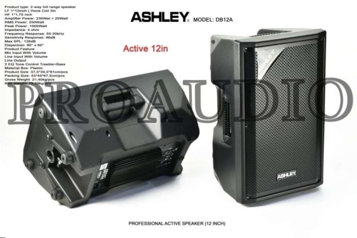 Jual SPEAKER ACTIVE ASHLEY DB12A SPEAKER AKTIF 12 INCH DB12A DB 12 A