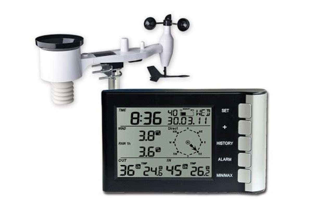 Promo Wireless Weather Station MISOL Rain Gauge Wind Speed Temperature
