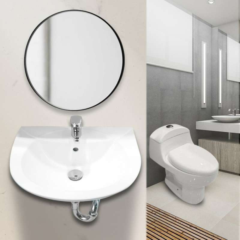 Promo Exclusive Bundle Toilet Duduk dan Wastafel Keramik Europe Enchanting Diskon 23% di Seller ...