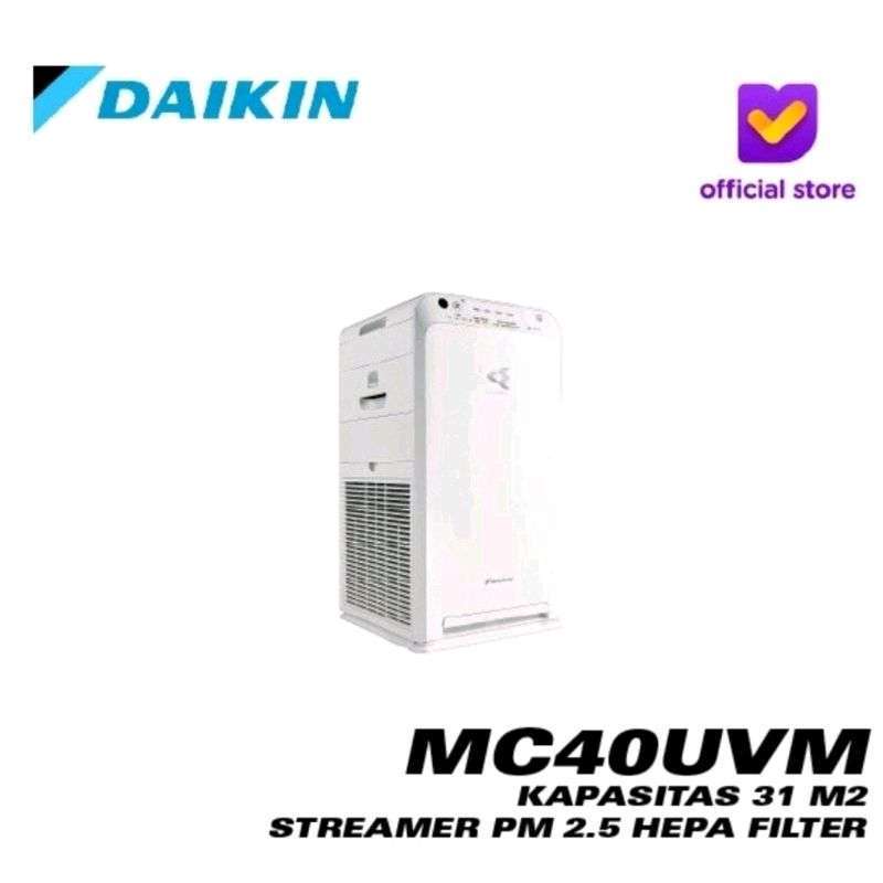 Jual DAIKIN MC40UVM Air Purifier Hepa Filter with Streamer Coverage 31