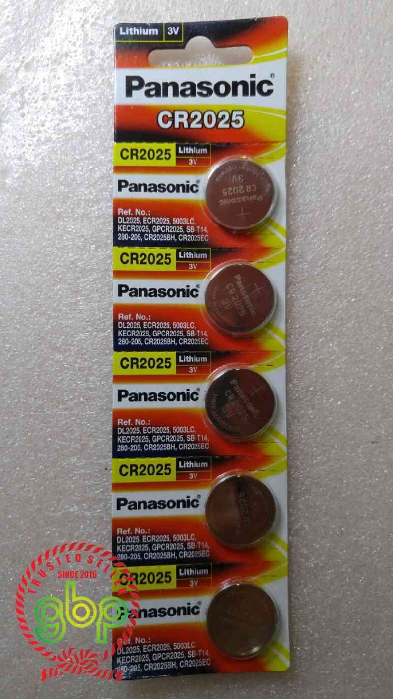 Jual Panasonic Cr2025 Baterai Battery Lithium Koin Coin Kancing Cmos