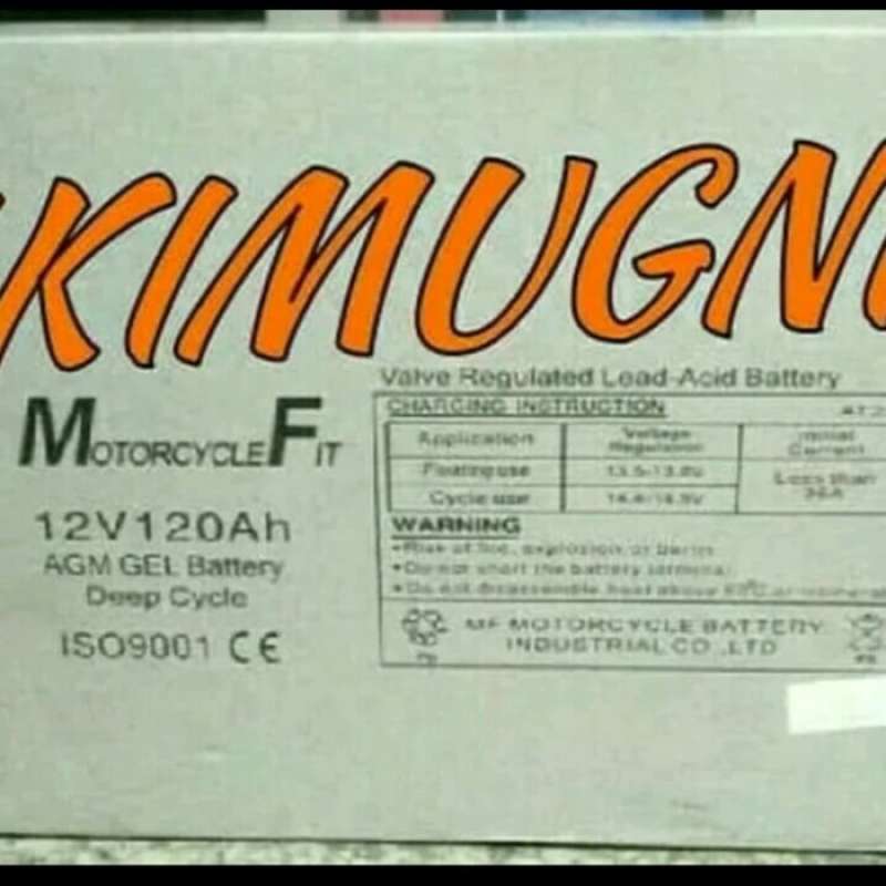 Promo Terbaik Aki Baterai Kering Vrla Agm Deep Cycle Mf 120Ah 12V Ups