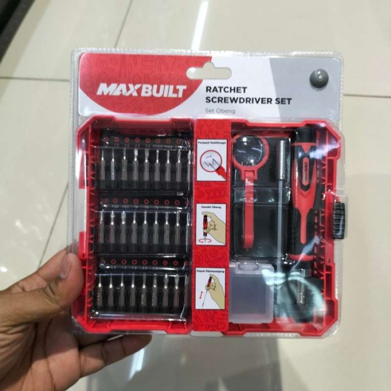 Promo MAXBUILT Set 31 Pcs Kunci Rachet Presisi&Obeng/Precision Ratchet ...