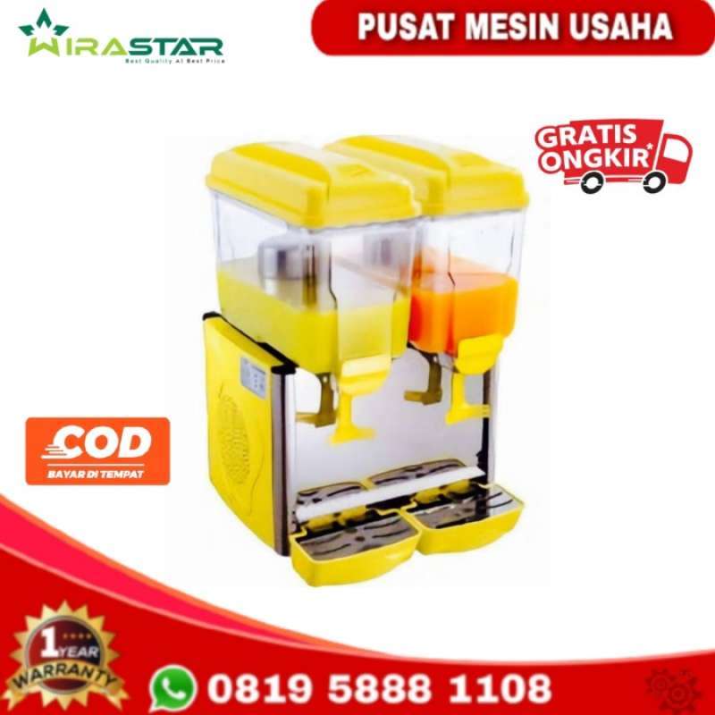 Promo Wirastar Mesin Juice Dispenser Pendingin Minuman 2 Tabung Jcd 234
