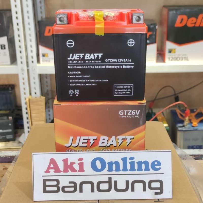 Jual Aki Motor Type Gtz6v 5ah Jjet Batt Vario 150/125/ Suzuki Fu, New