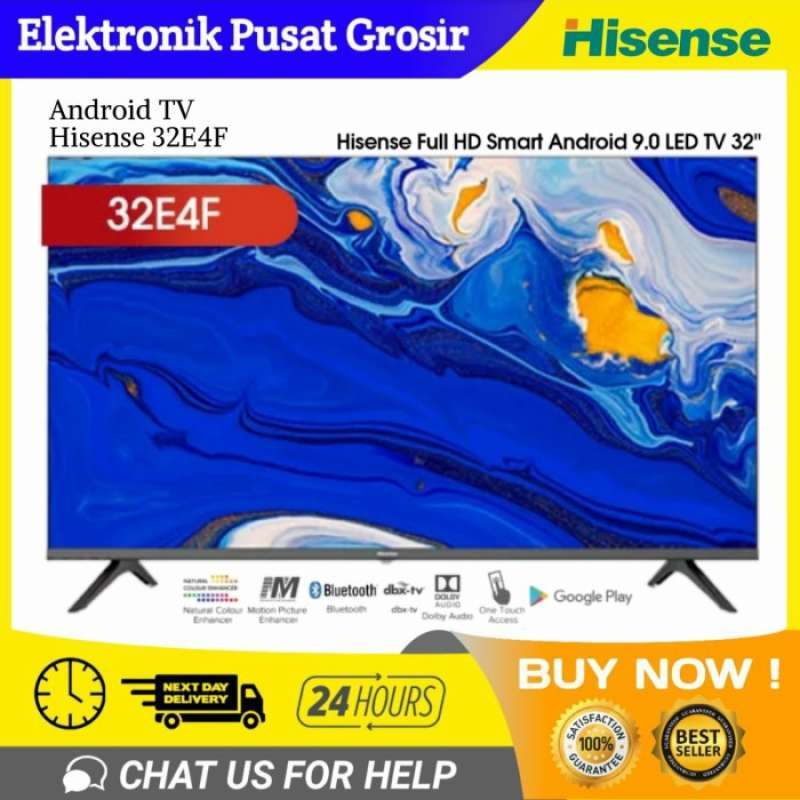 Promo LED TV HISENSE 32E4F 32 32 INCH FHD SMART TV ANDROID DOLBY AUDIO ...