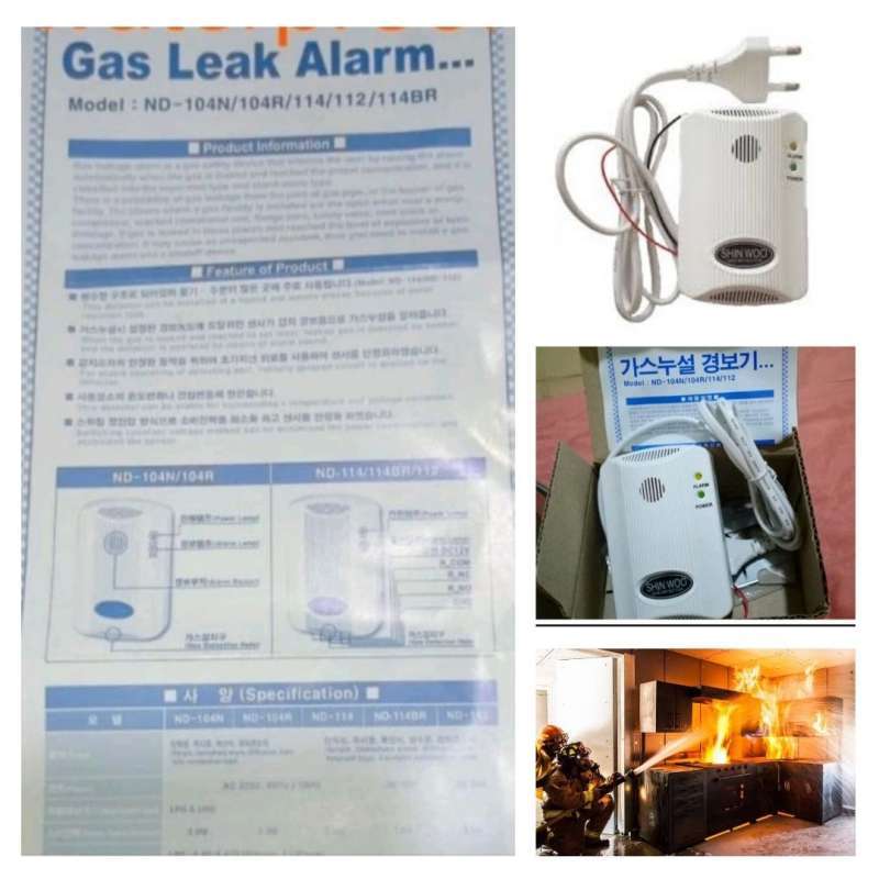 Jual Hrt Alarm Alat Deteksi Kebocoran Gas Elpiji Anti Kebakaran Gas