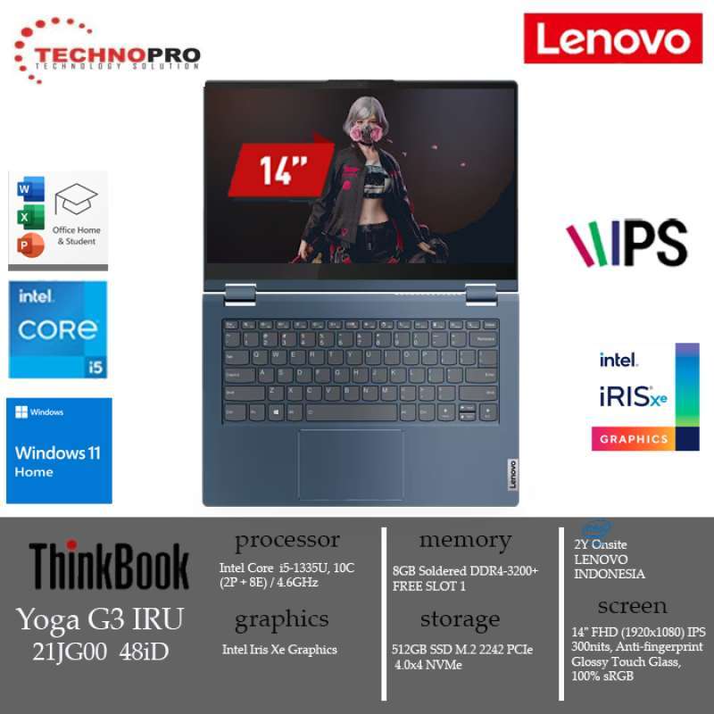 Batterie T6 Power Pour Lenovo ThinkBook 14s Yoga G3 IRU - 15,36 V, 3907 MAh (60 Wh) - Li-Poly - 4 Cellules