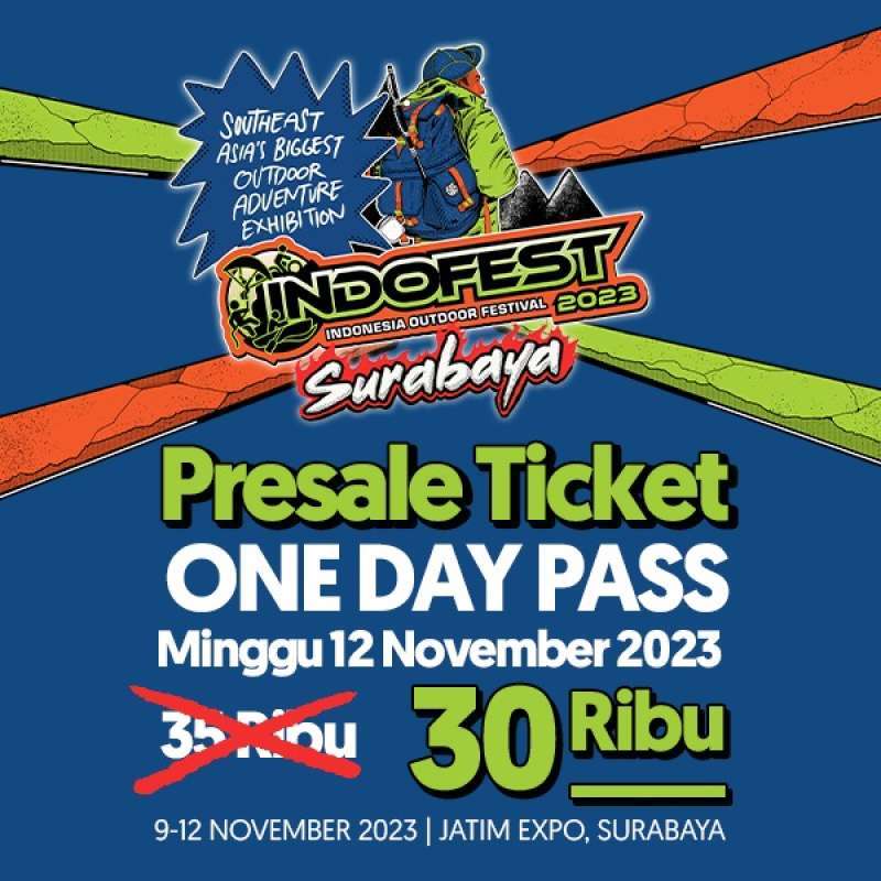 Jual INDOFEST Surabaya 2023 - Presale One Day Pass - Day 4 (Minggu 12