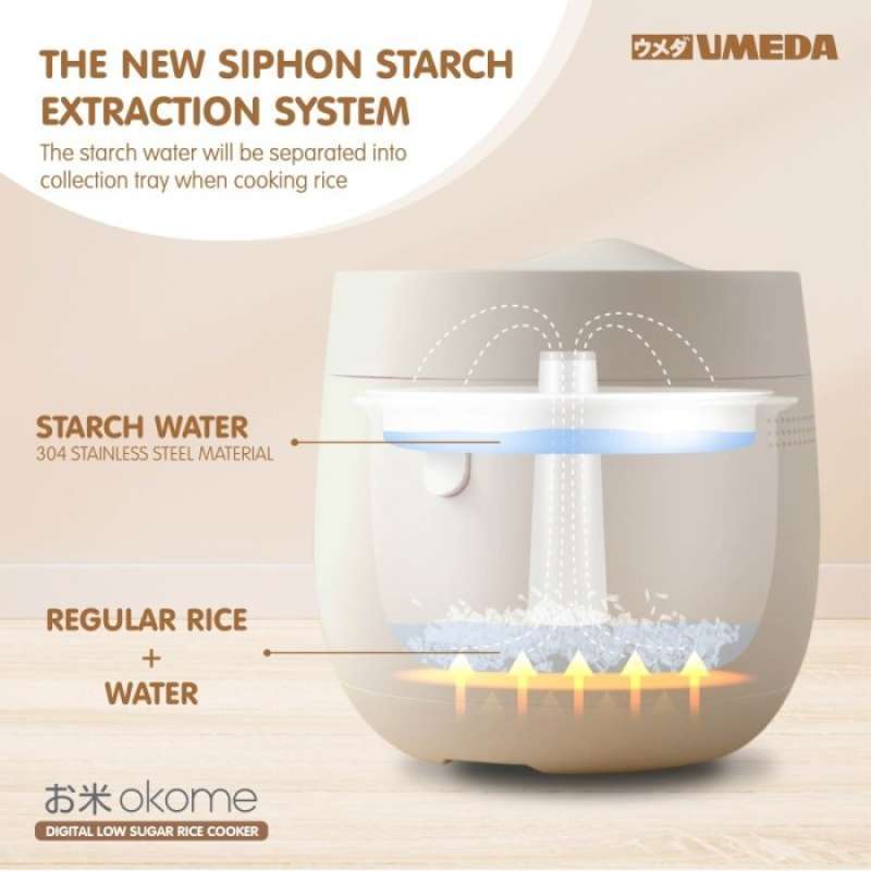Jual Umeda Okome Rice Cooker Low Sugar Smart Rice Cooker Low Carbo 1