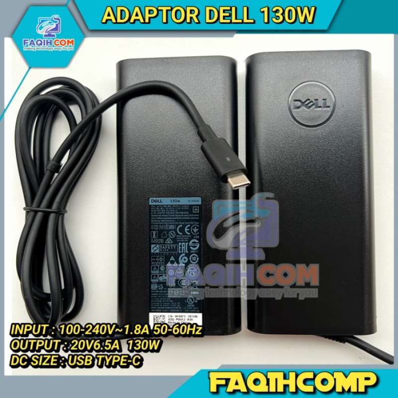 Promo Adaptor Charger Original Laptop Dell 20V 6.5A 130W USB TYPE C ...