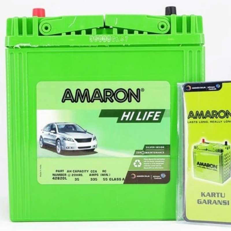 Promo AKI MOBIL HONDA MOBILIO NS40ZL /42B20L AMARON HI LIFE AKI KERING