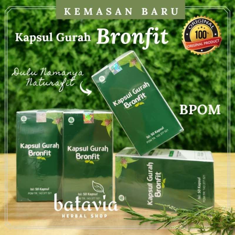 Promo gurah bronfit 50 kapsul naturafit kapsul gurah Diskon 33% di ...