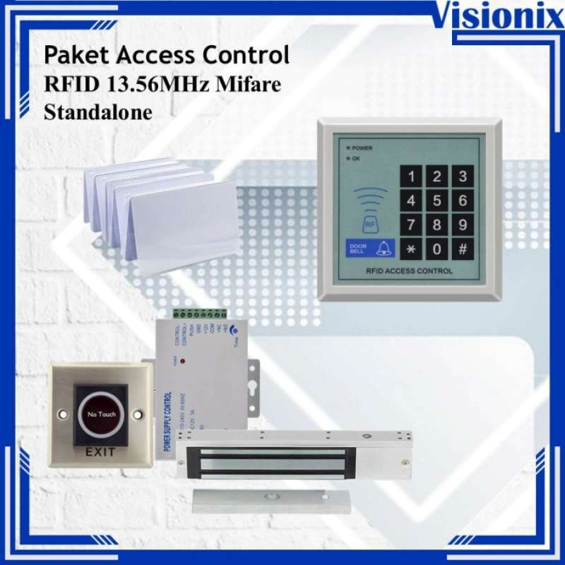 Promo Paket Access Door RFID 13.56MHz Mifare Access Control Standalone ...