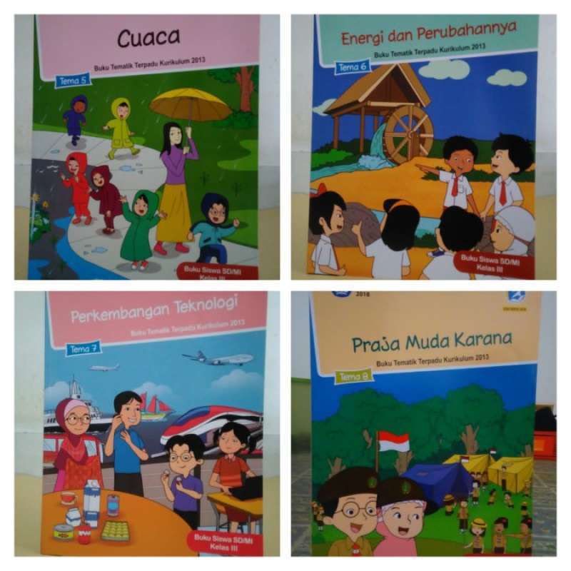 Promo Buku paket semester 2 tema 5,6,7 dan 8 kelas 3 sd Diskon 28% di ...
