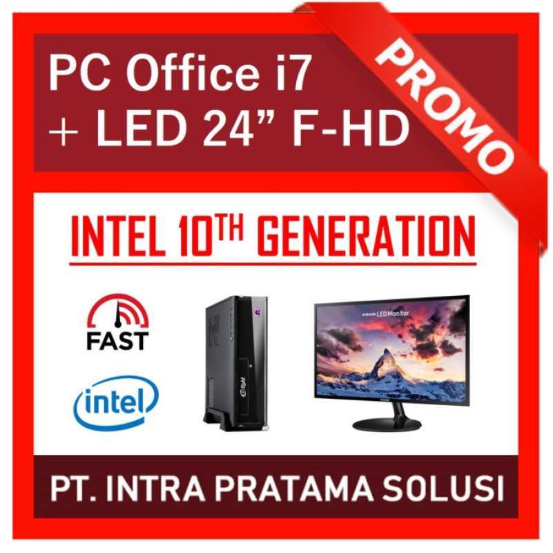 Promo Pc Intel I7 Gen-10 Lengkap (siap Pakai, Untuk Professional) - 24 ...