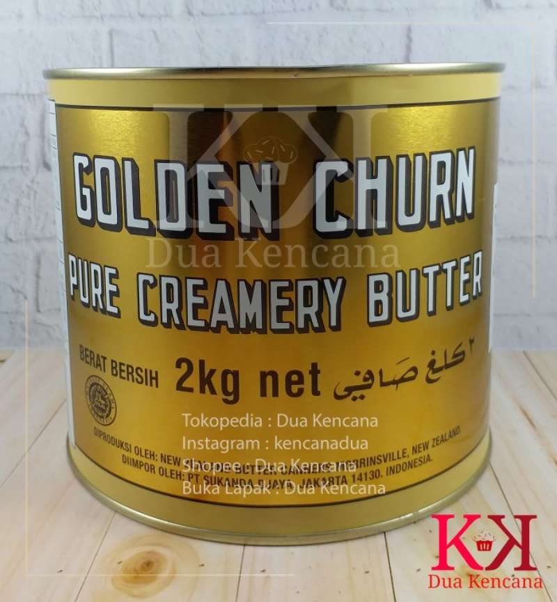 Promo Butter / Mentega Golden Churn Pure Creamery Butter 2 Kg Diskon 33