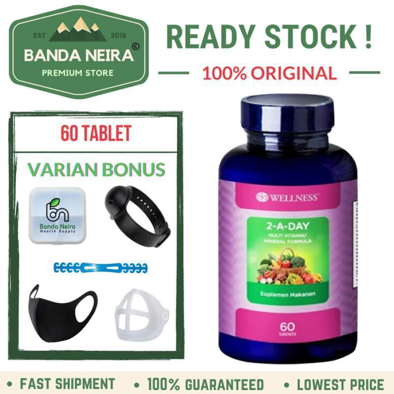 Promo Wellness 2 A Day Multi Vitamin Multivitamin Mineral Formula 60 ...