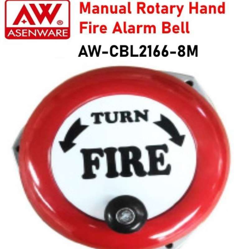 Promo Manual Operation Rotary Sirene Alarm Bell Gong Putar Tangan