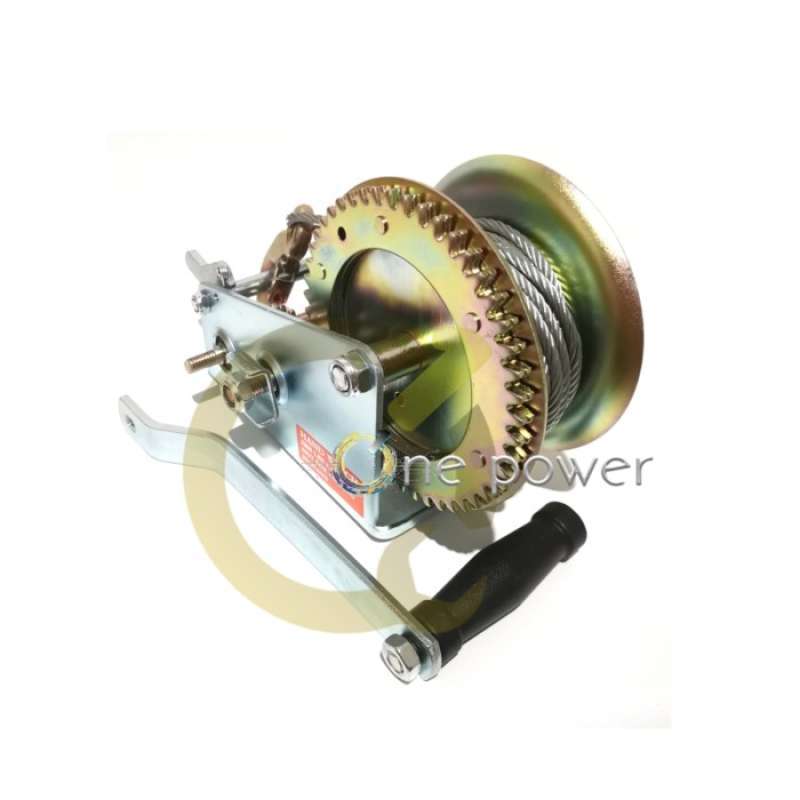 Promo Katrol kerekan manual 2 arah kecepatan WIRE ROPE Gear Winch +/- 1 ...