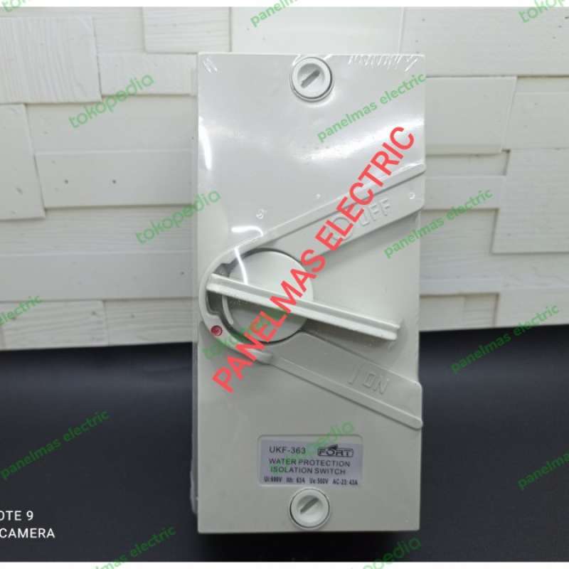 Promo Weather Protection Isolation Isolator Switch UKF363 3P 63A Fort ...