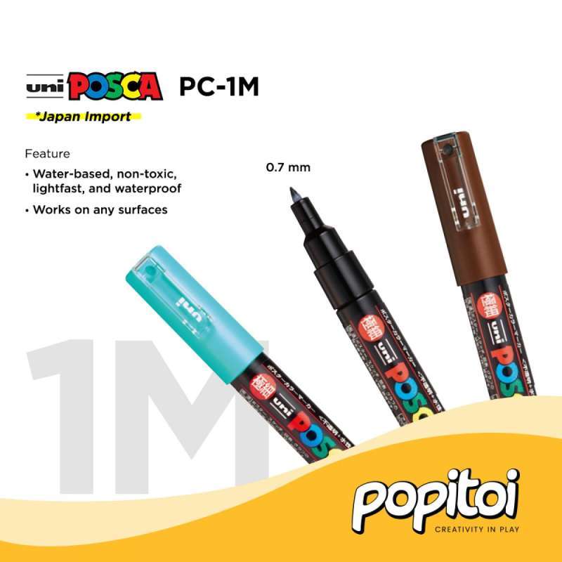 Jual UNI POSCA PC1M Paint Marker (Ultra Fine Point) Acrylic Akrilik