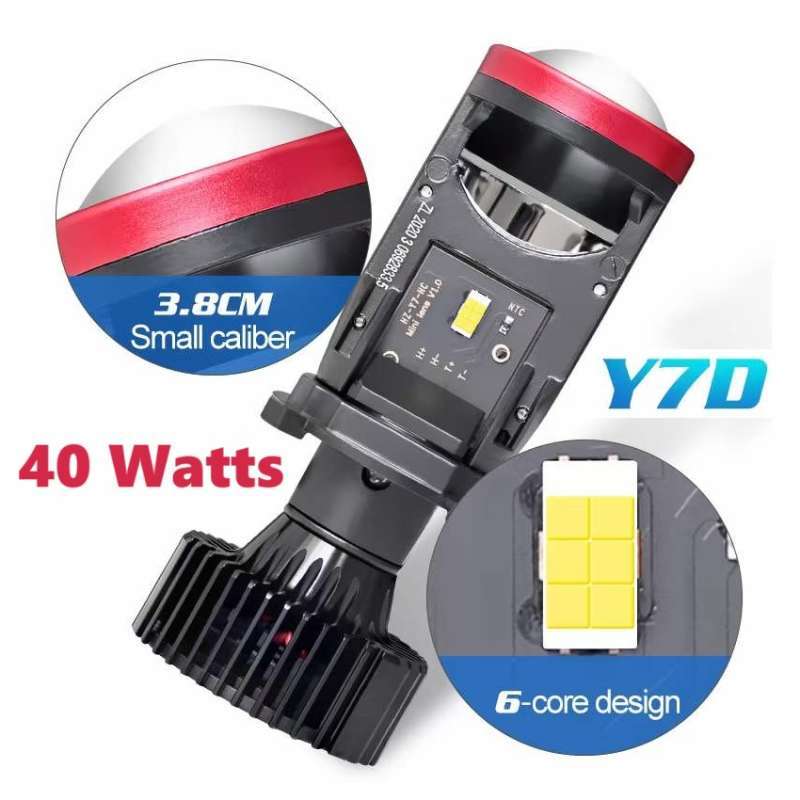 Promo Lampu Led Y7d Projie H4 Mini Projector Lens Lensa Motor Mobil ...