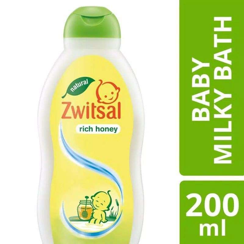 Zwitsal Natural Baby Milk Bath Rich Honey 200ml Sabun Bayi