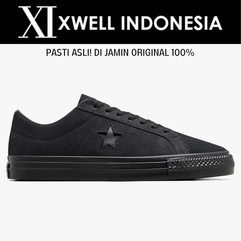 Promo Sepatu Sneakers Pria Original Converse One Star Pro Black