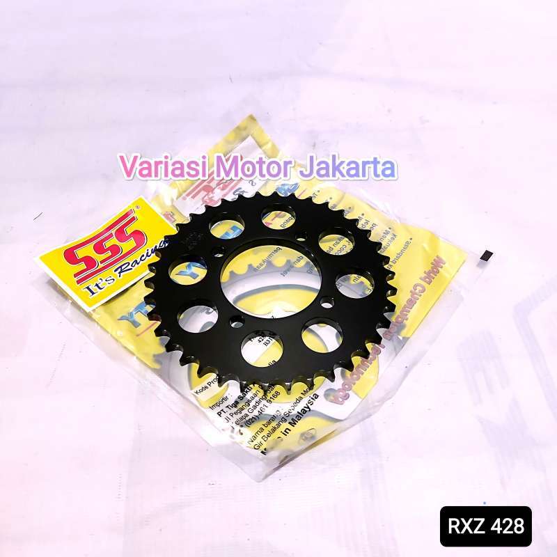 Jual Gear Belakang SSS Jupiter Z Rx King 428 Hitam di Seller wj racing