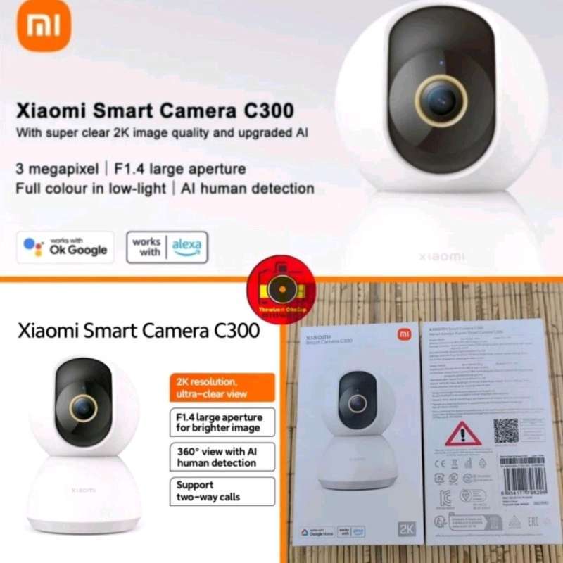 C300 Mijia 2k Xiaomi Smart Camera C300 CCTV Indoor 2K Ultra-clear