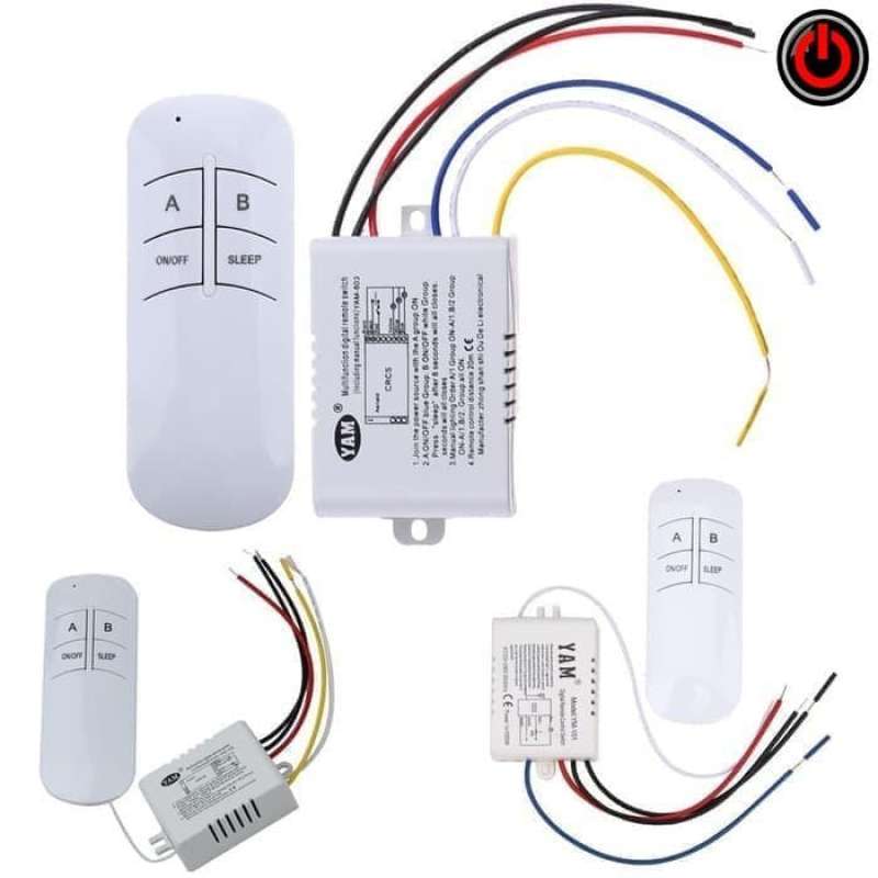 Promo Saklar Wireless Remote Control Switch 2 Way / 2 Channel On Off ...