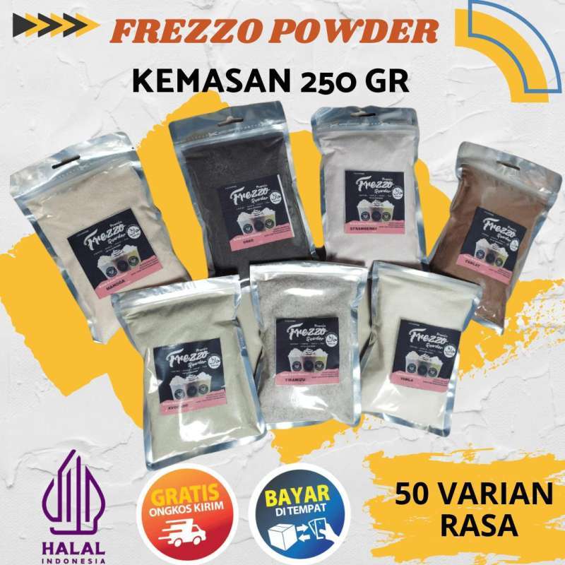 Promo 250 Gr Frezzo Powder Bubuk Minuman Aneka Rasa Serbuk Boba Powder Drink Bubble Drink